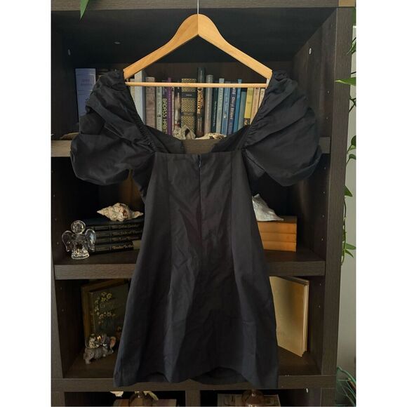 Amanda Uprichard x Revolve Skylark Mini Dress in Black Size Medium - Picture 3 of 7